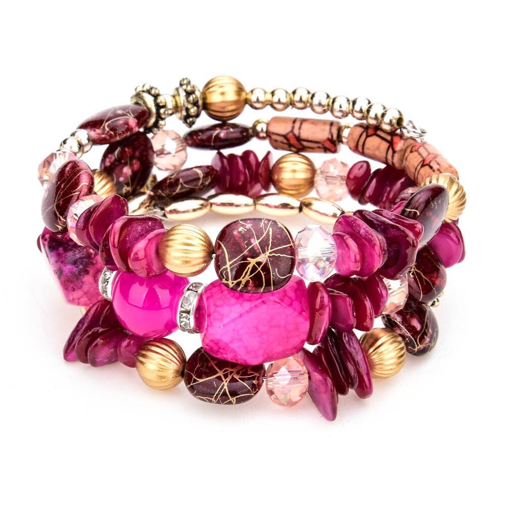 Pink Stack Bracelet