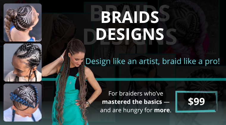 Braids designs - @OOBRAIDER course on how to braid like an artist