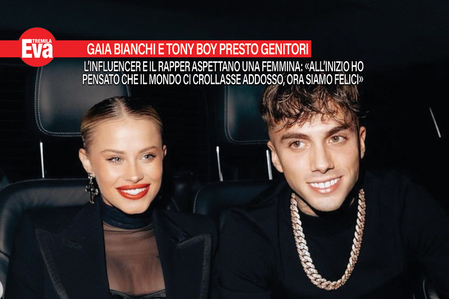 Gaia Bianchi e il rapper Tony Boy aspettano una bambina