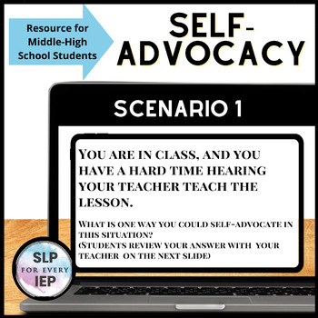 Self Advocacy Lesson for Middle-High School Students- Digital Slides TPT