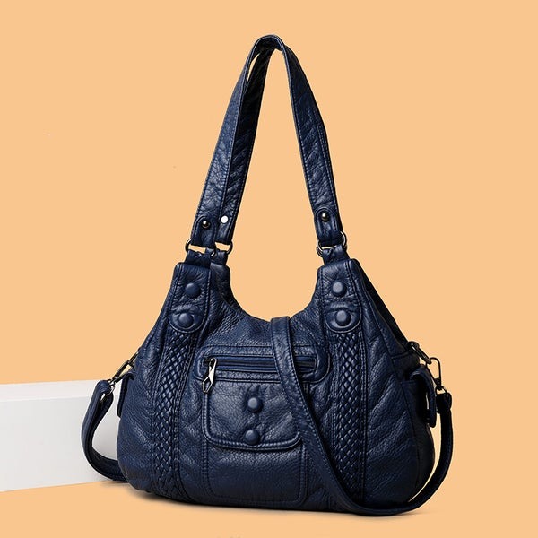 Satchel Handbag - Navy