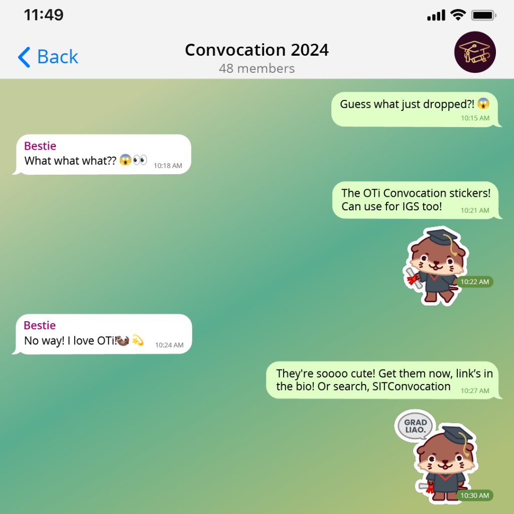 Get your OTi Telegram Stickers
