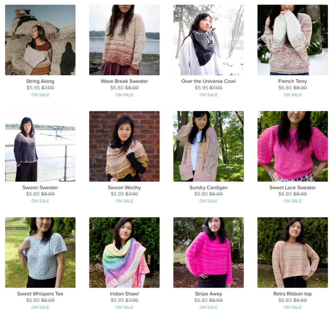 Knit patterns on Payhip