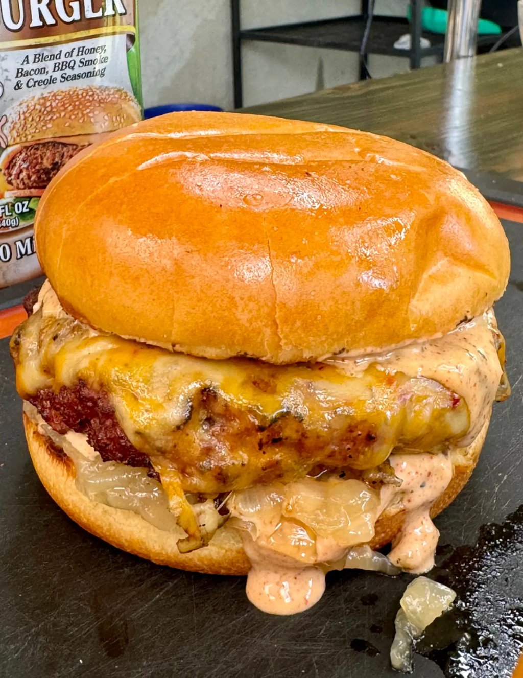 Smoked Cajun Burgers