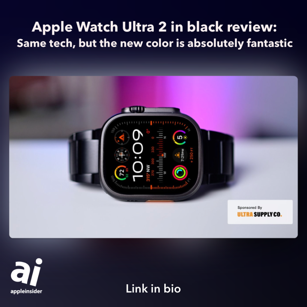 Apple Watch Ultra 2 in black review: Same tech, but the new color is absolutely fantastic