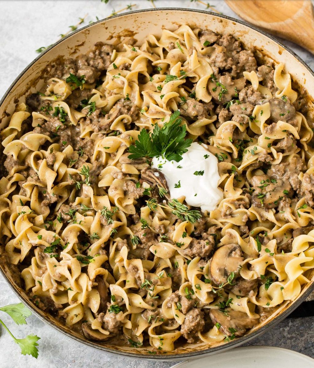 Ground Beef Stroganoff