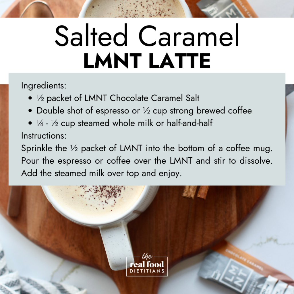 Salted Caramel LMNT Latte