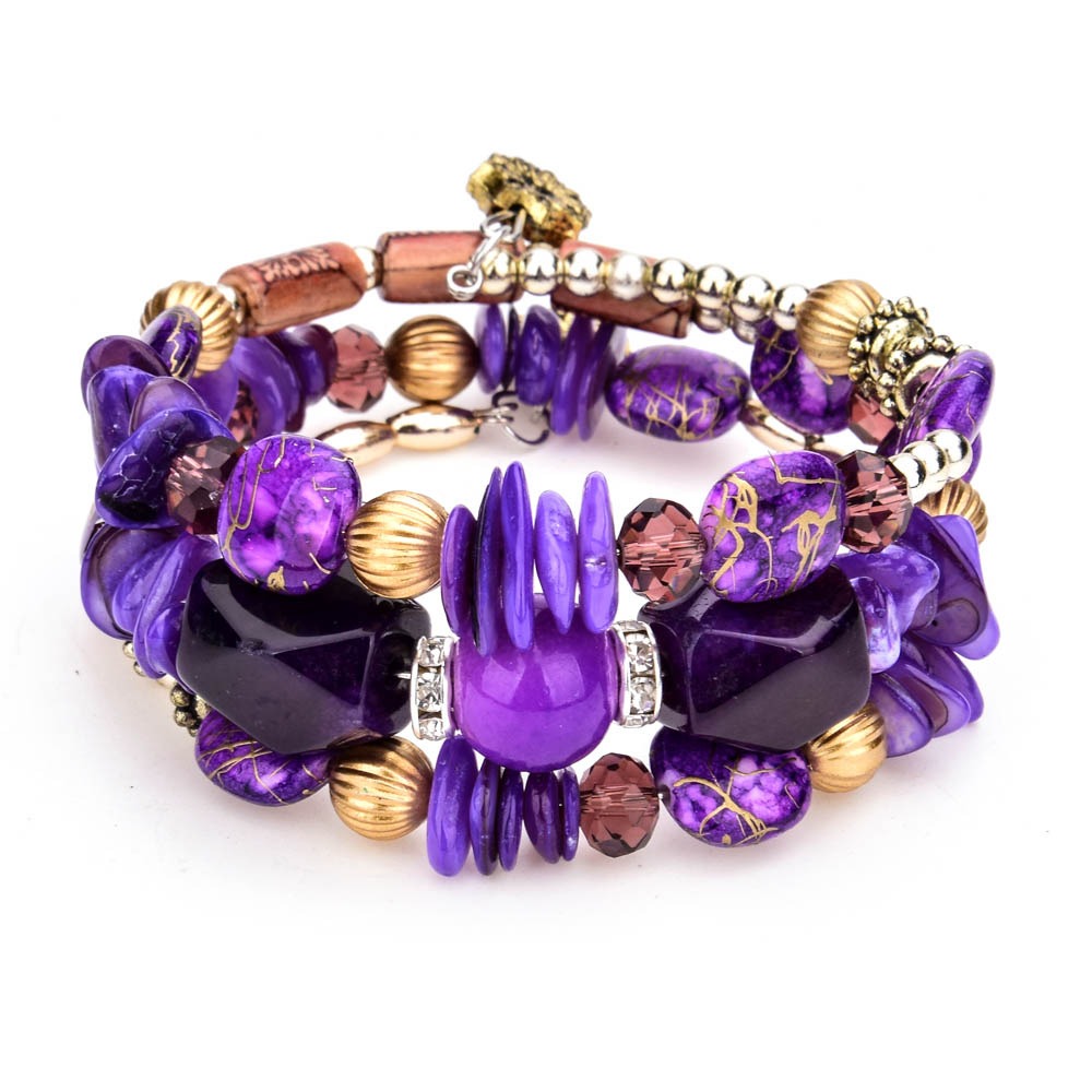 Purple Stack Bracelet