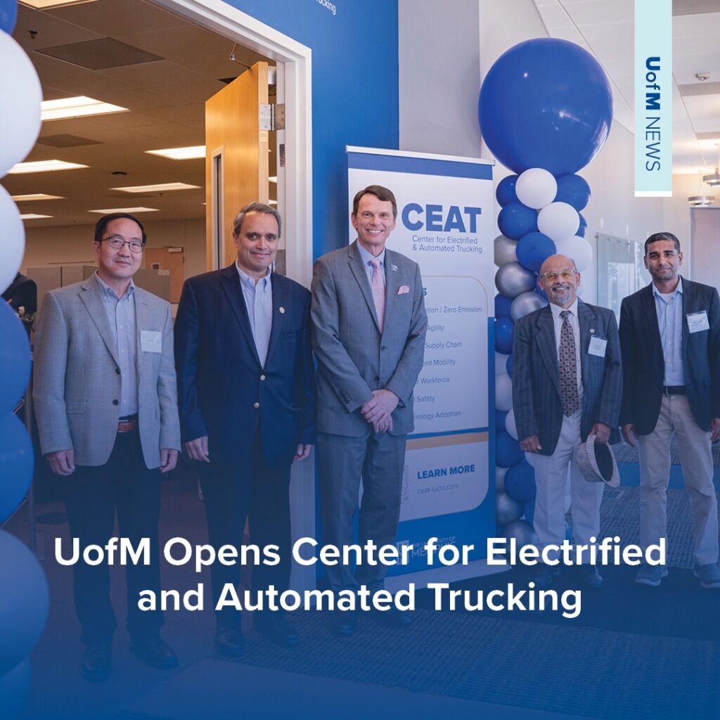 UofM Opens Center for Electrified and Automated Trucking