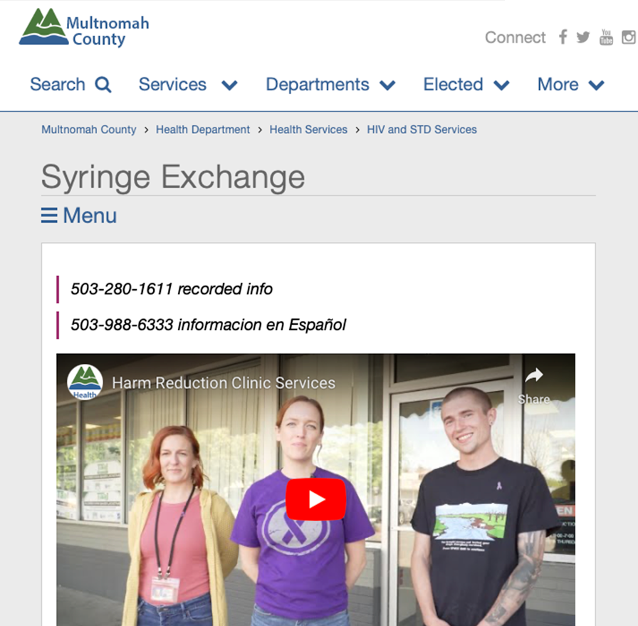 Syringe Exchange