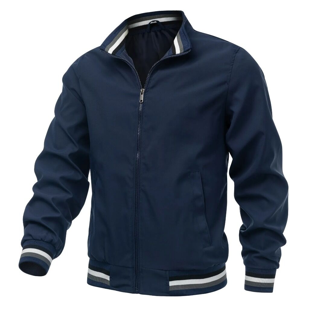 Men's Zipper Jacket - Navy in Sizes M to XXL