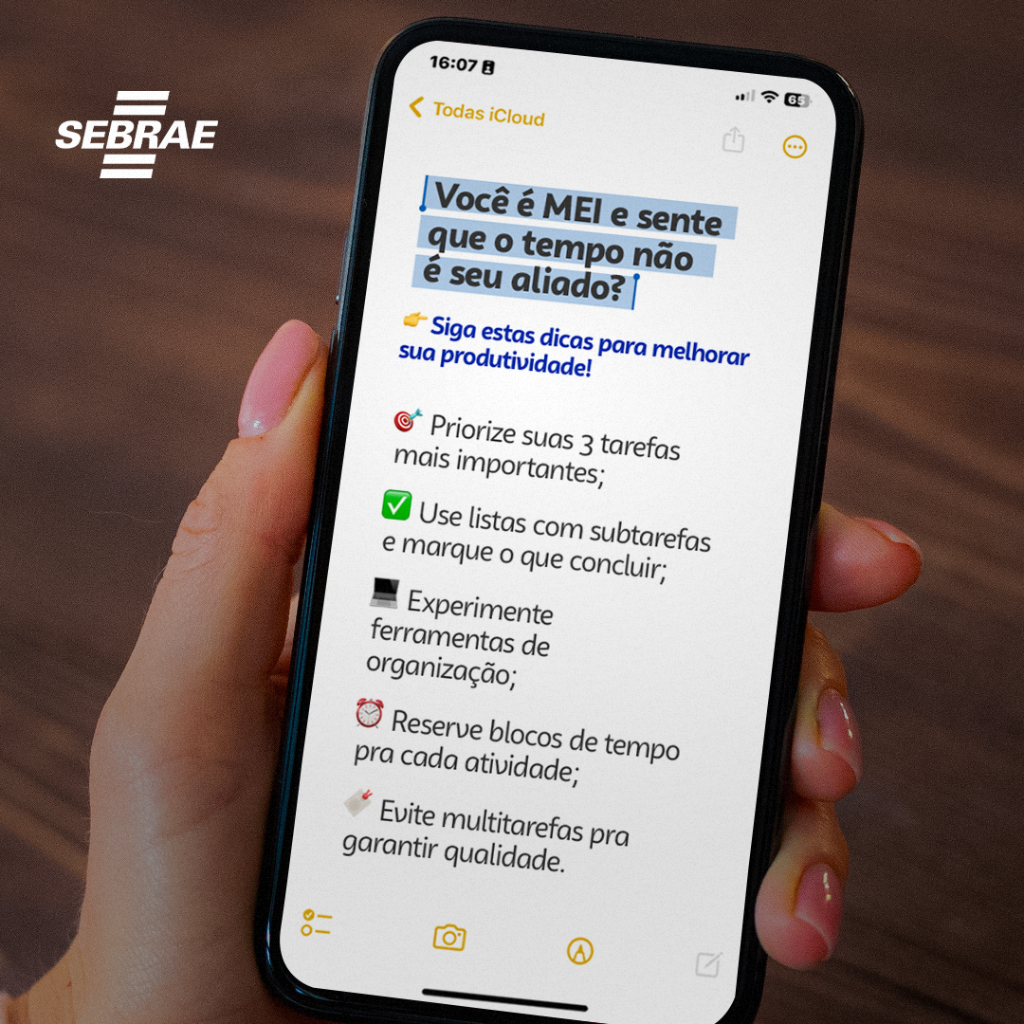 Dicas para otimizar o tempo