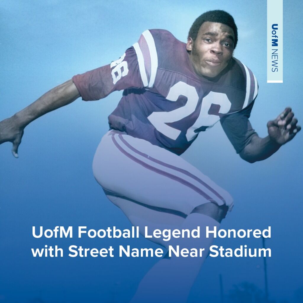 UofM Football Legend Honored with Street Name Near Stadium