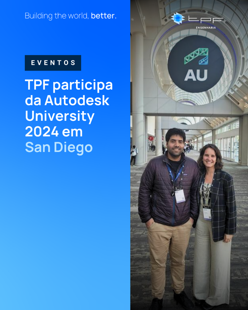 TPF participa da Autodesk University 2024 em San Diego