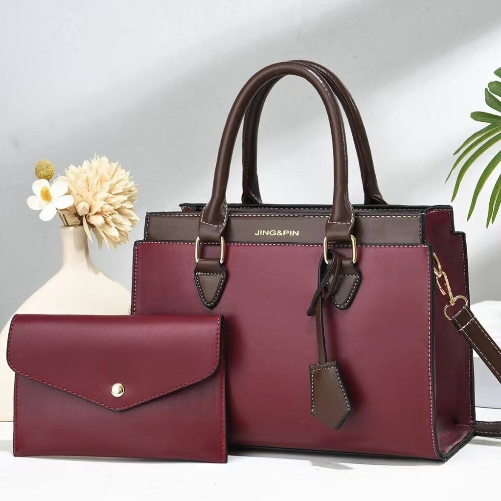 Shopper Handbag - Burgundy