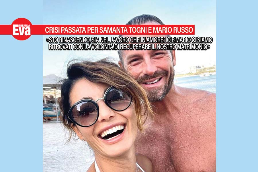 Samanta Togni, fine crisi: fa pace con il marito Mario Russo
