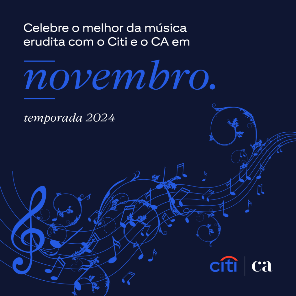 O Citi Brasil, patrocinador oficial do Cultura Art&iacute;stica, oferece a programa&ccedil;&atilde;o de novembro. 