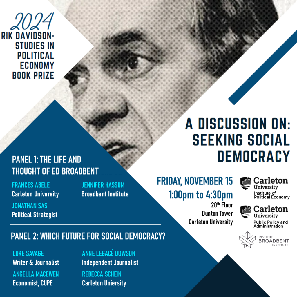 2024 Rik Davidson Book Prize awarded to &ldquo;Seeking Social Democracy&rdquo;