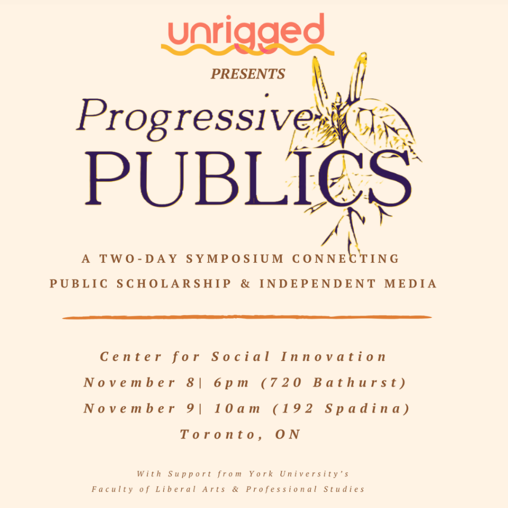 Progressive Publics: A Symposium Connecting Scholarship & Independent Media