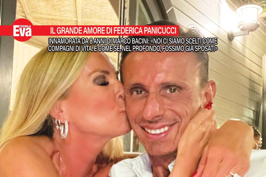 Federica Panicucci e Marco Bacini si amano ma non si sposano