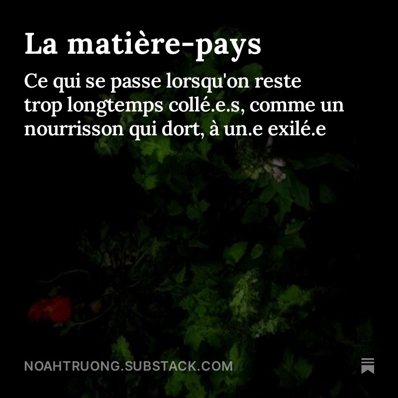 La mati&egrave;re-pays