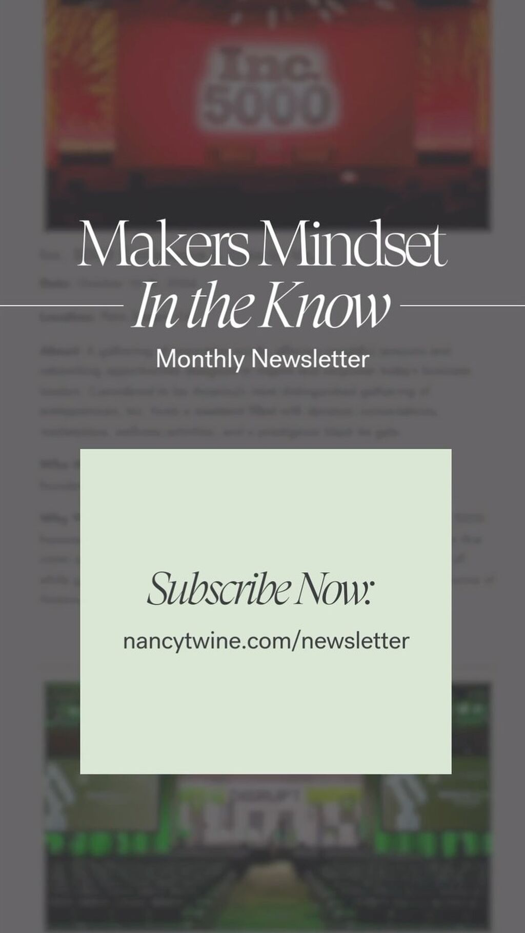 Makers Mindset Newsletter 