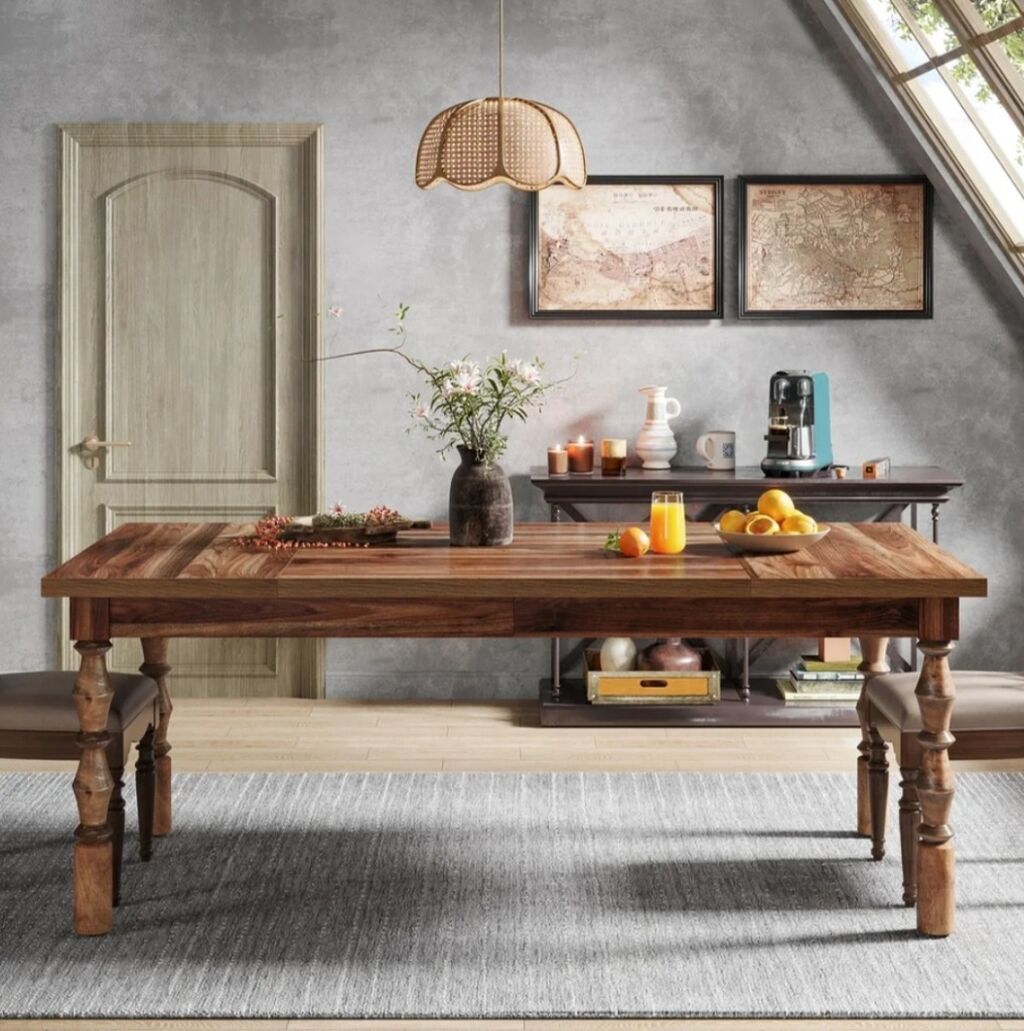 62" Rustic Finish Table