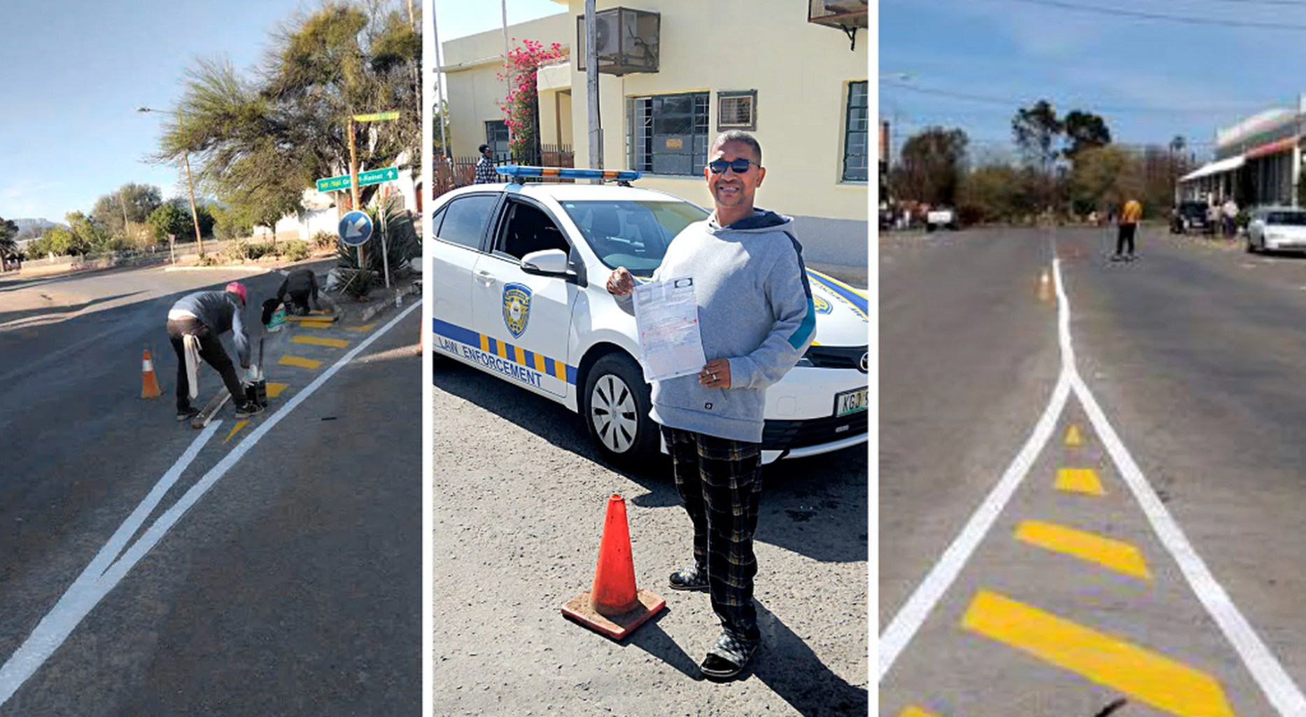 Municipal councillor summonsed to appear in court for repainting faded road markings in Karoo town