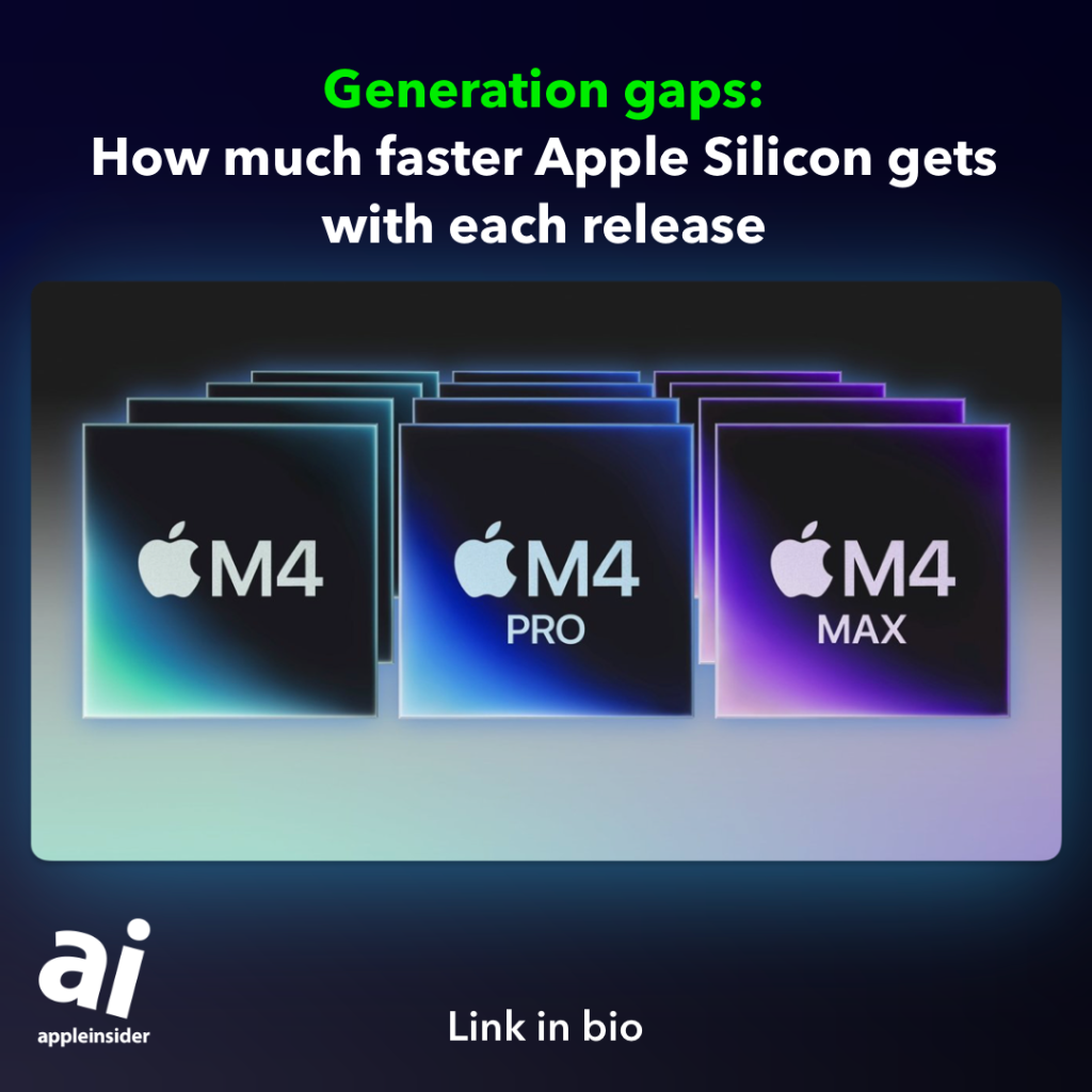 How much Apple Silicon improves with each release
