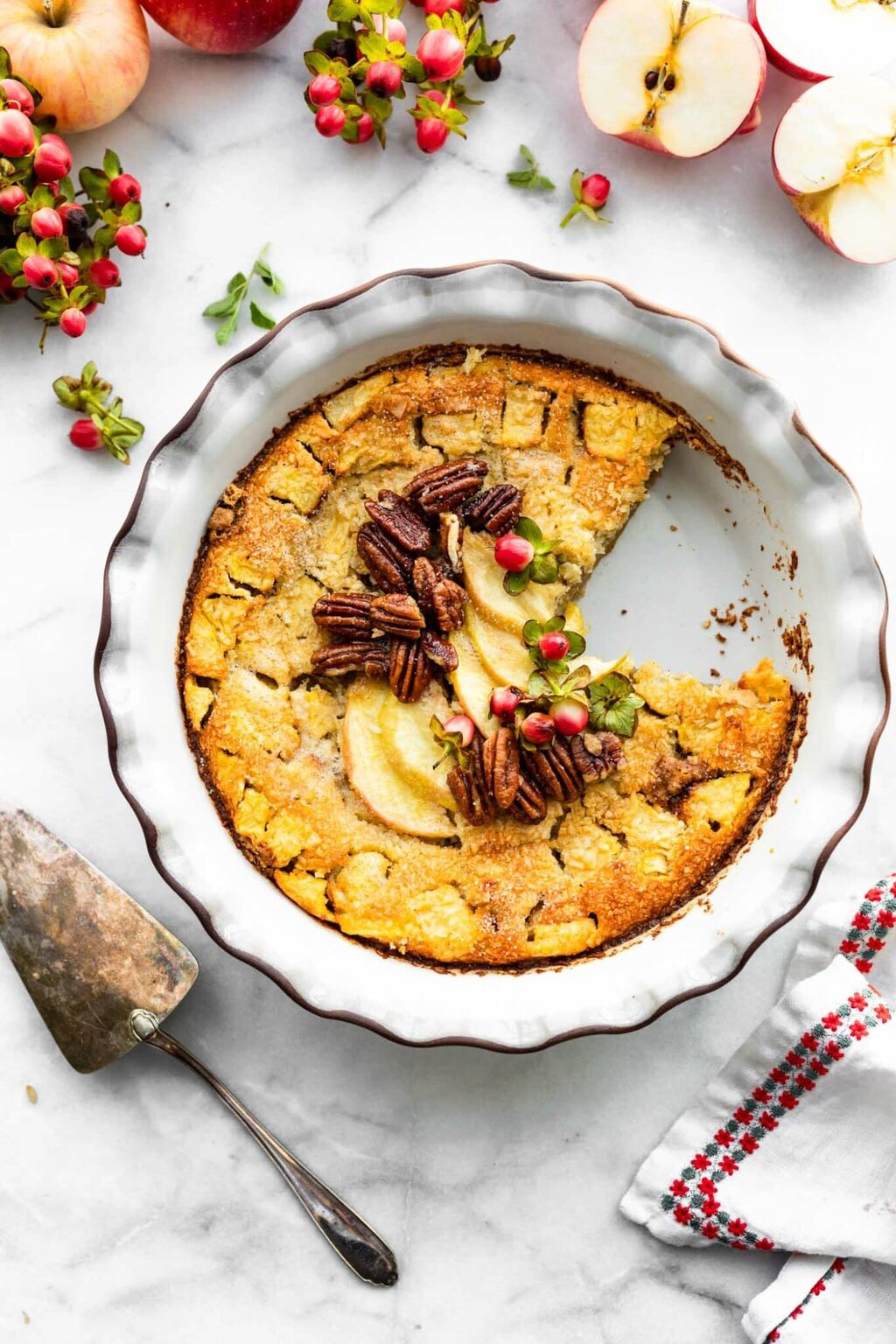 Gluten Free Apple Pie (Crustless Impossible Pie)