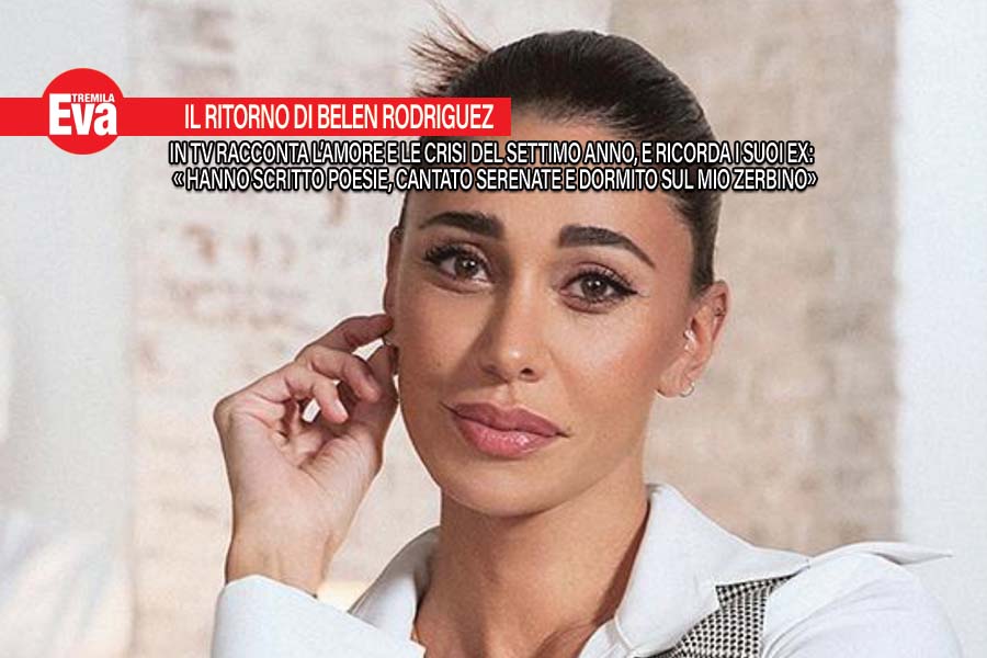 Belen Rodriguez torna in tv a parlare d'amore e di crisi