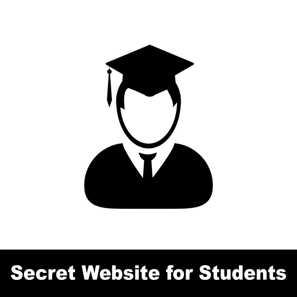Secret website for students
