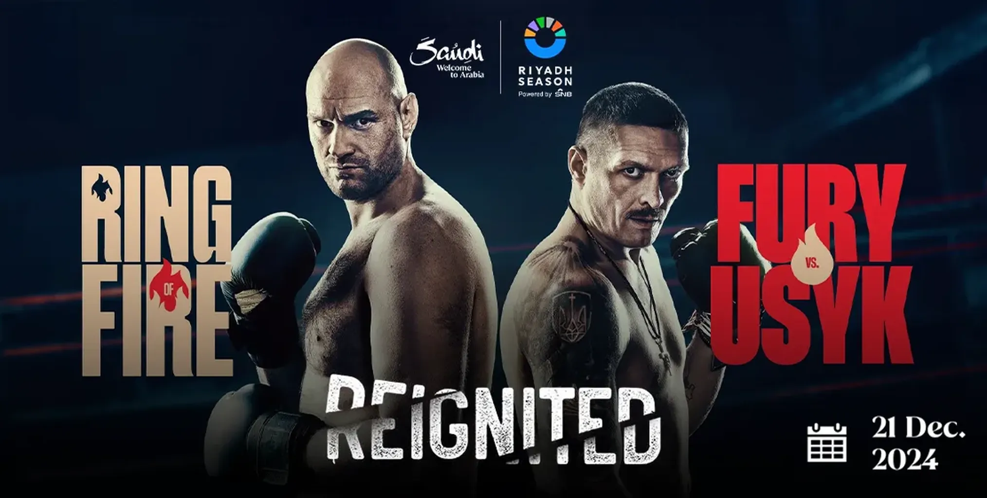 Reignited Tyson Fury vs Usyk in Riyadh Ticket