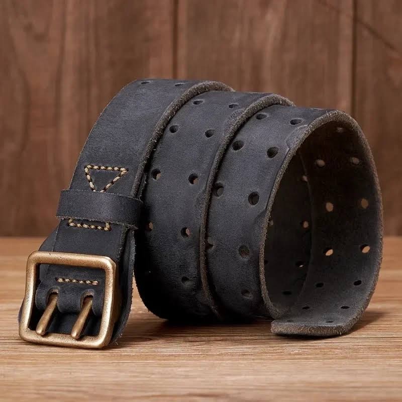 Rough and Tough Belt - Tattered Black in Sizes 32 to 40