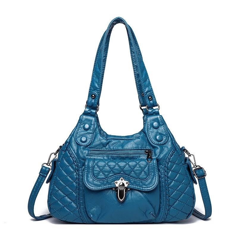 Satchel Handbag - Turquoise