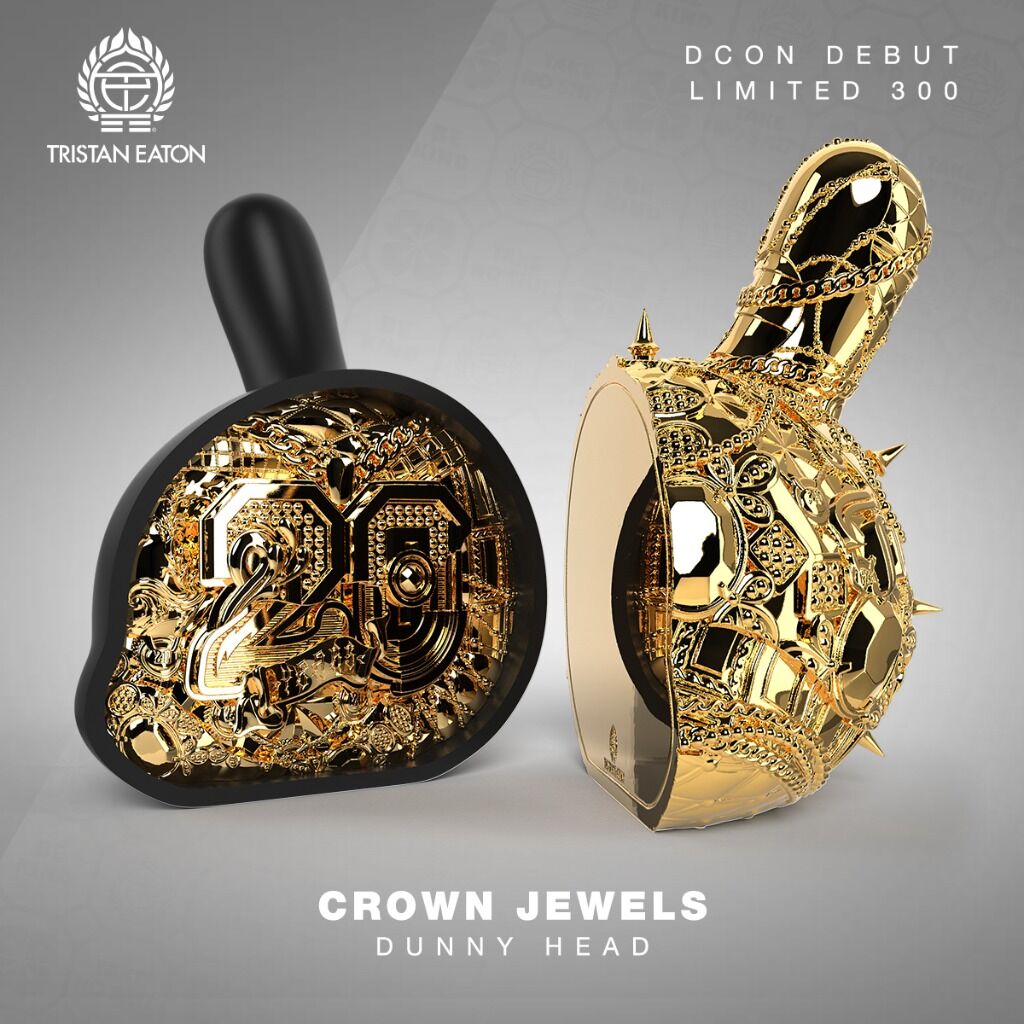 The Dunny Head 12&rdquo; Art Figure - &ldquo;Crown Jewels&rdquo; by Tristan Eaton