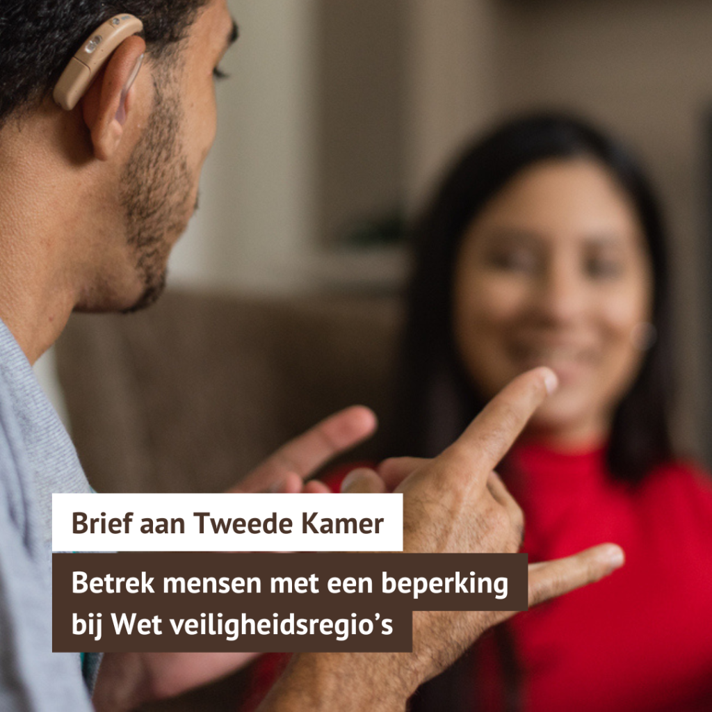 Betrek mensen met een beperking bij Wet veiligheidsregio&rsquo;s