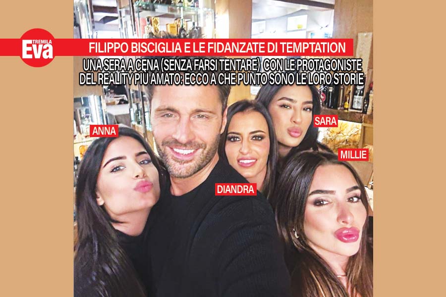 Bisciglia porta a cena le fidanzate di Temptation Island
