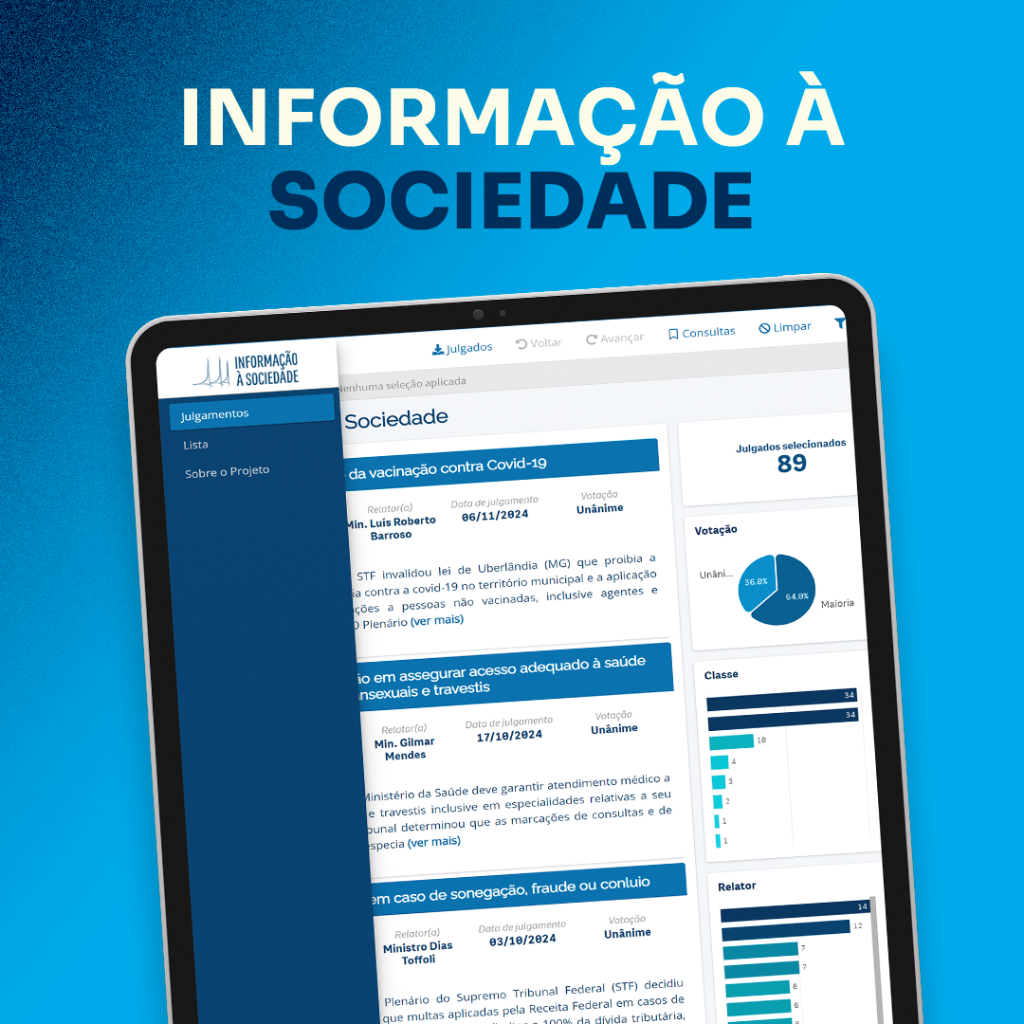 Informa&ccedil;&atilde;o &agrave; sociedade