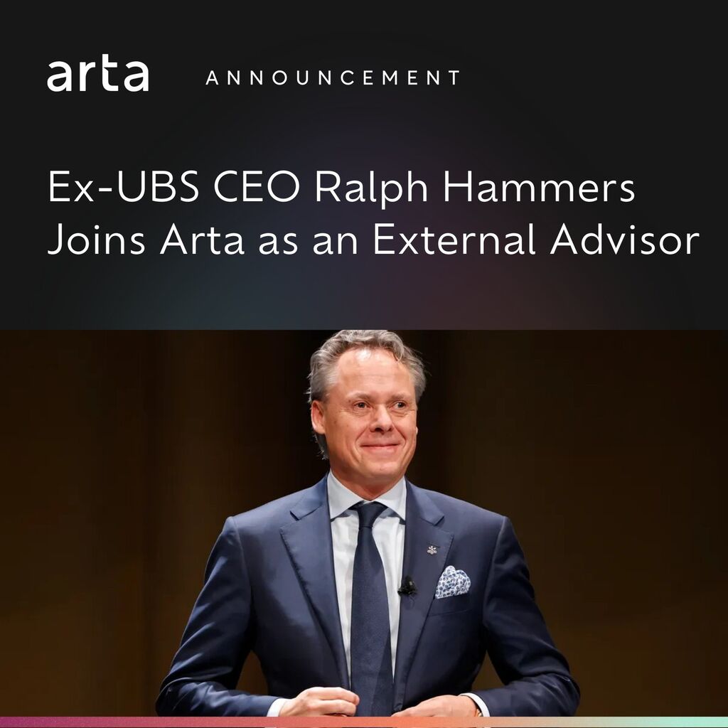 Ex-UBS CEO ralph hamers joins Arta as external advisor