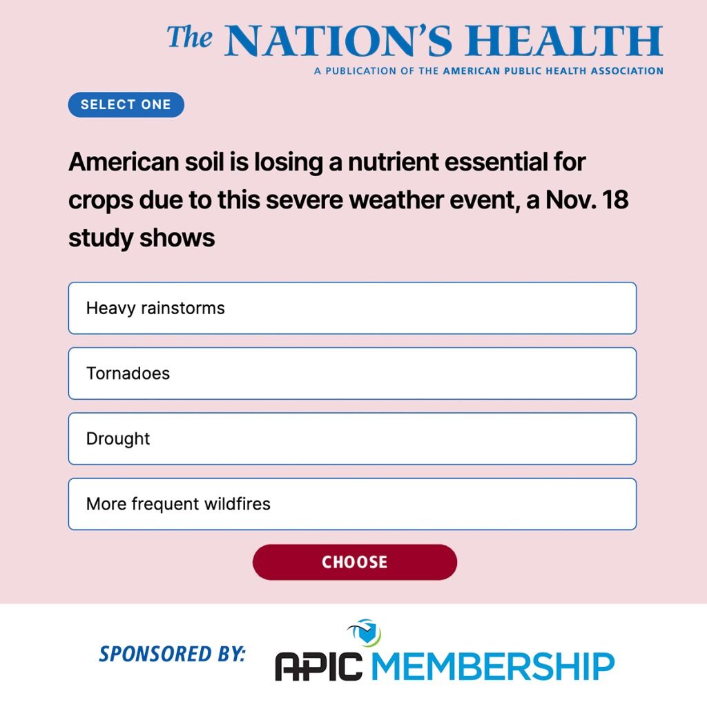 Quiz | The Nation's Health