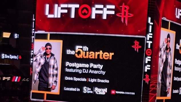 Houston rockets post game party (Toyota Center)