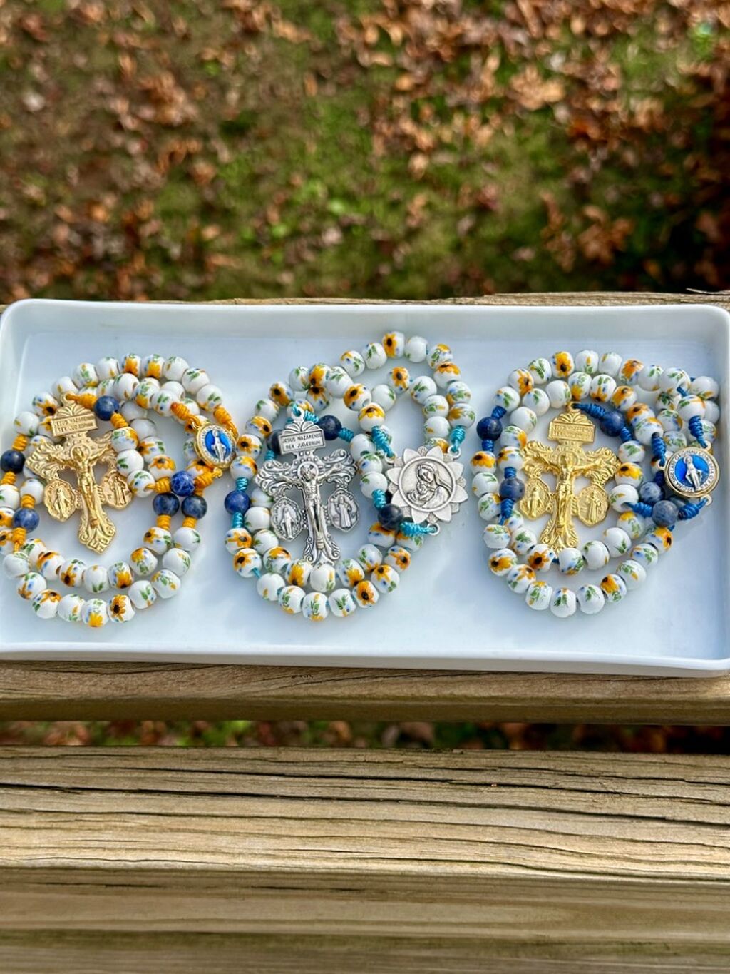 8 mm Sunflower Rosaries