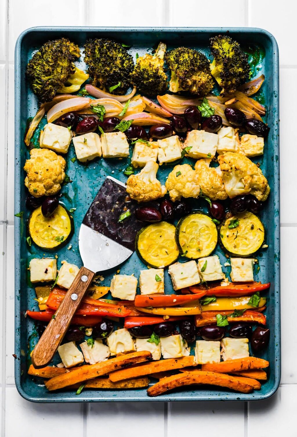 Sheet Pan Mediterranean Roasted Vegetables with Feta