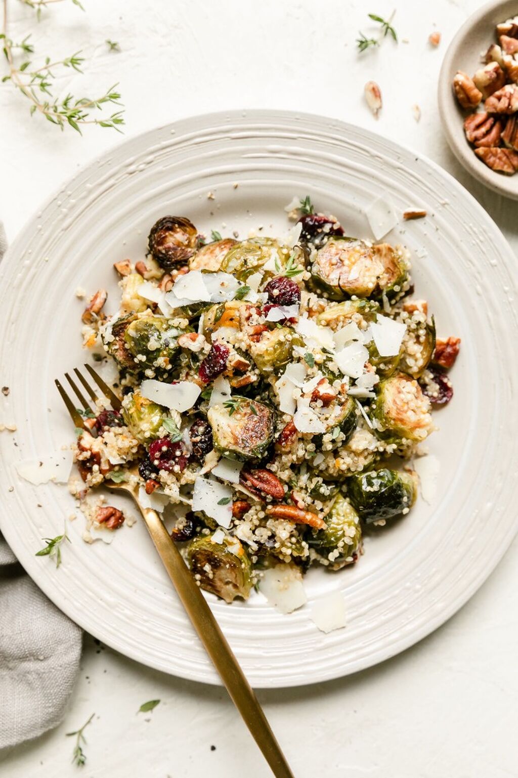 Roasted Brussels Sprouts Quinoa Salad