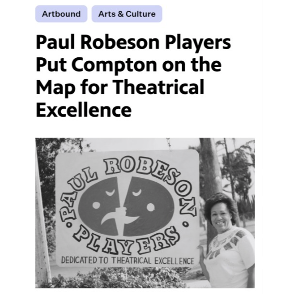 Article | The Paul Robeson Players of Compton | PBS SoCal