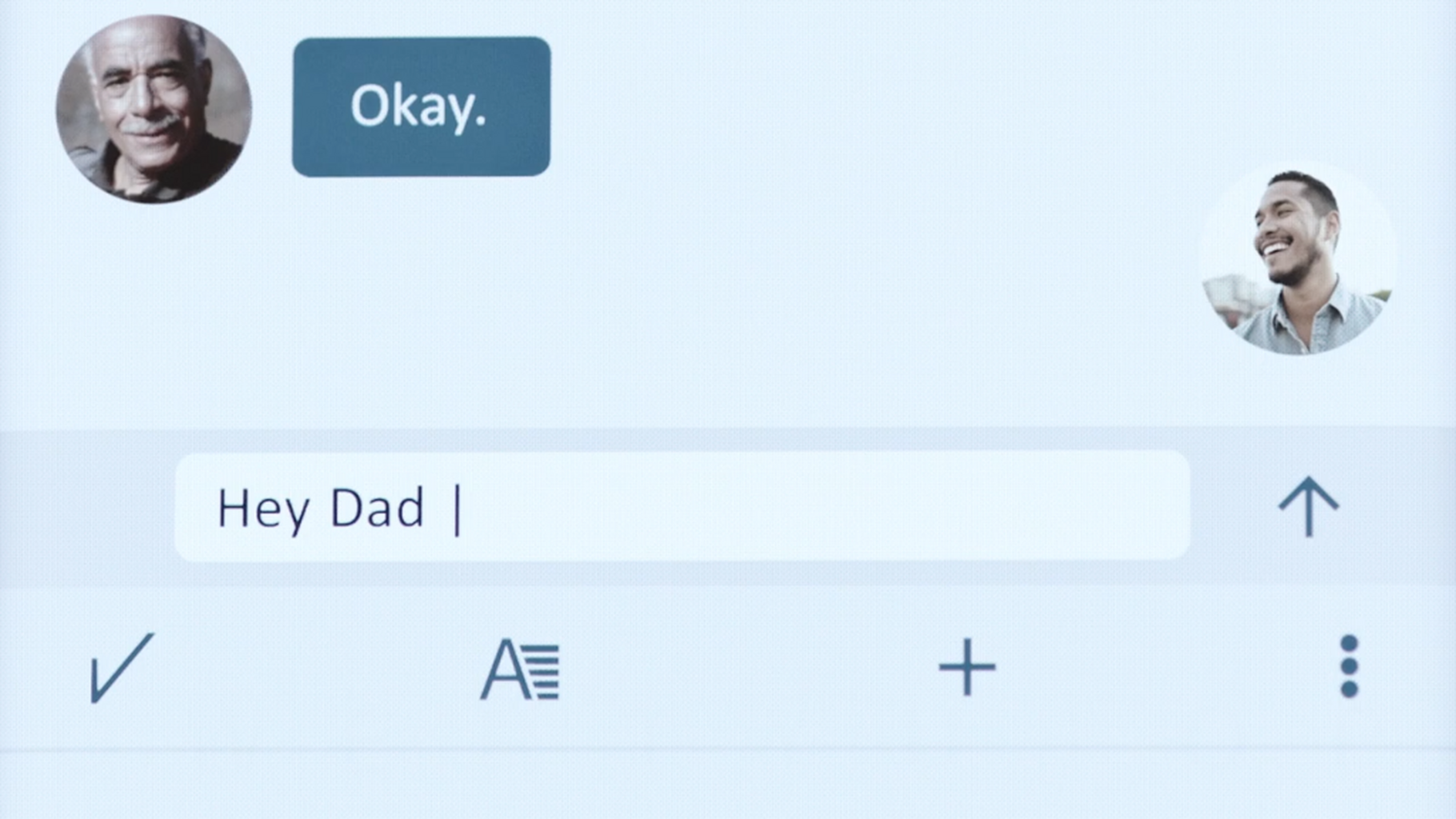 Texting bridges the divide between father and son in Verizon's Thanksgiving spot