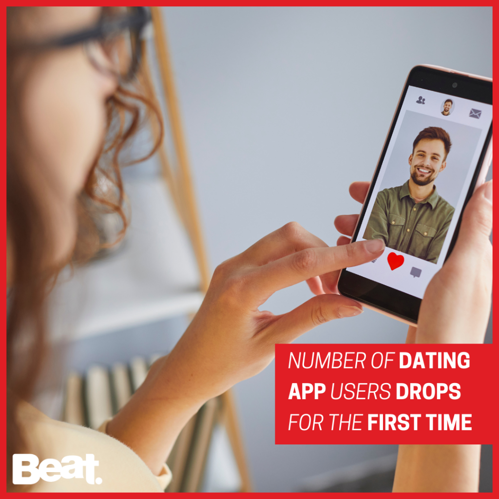 Dating app users falling for first time ever