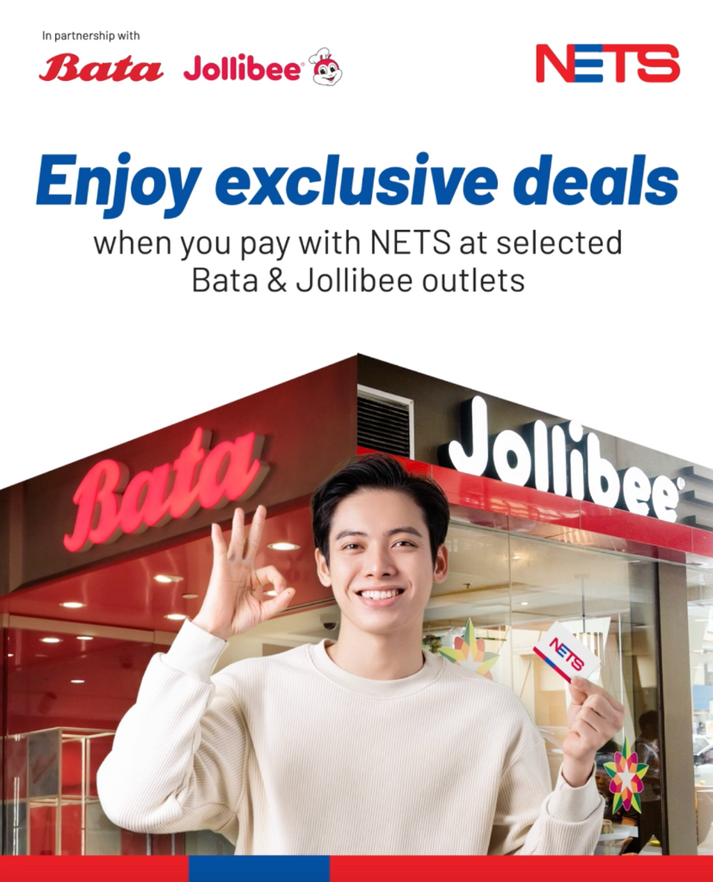 Enjoy exclusive deals at Bata and Jollibee
