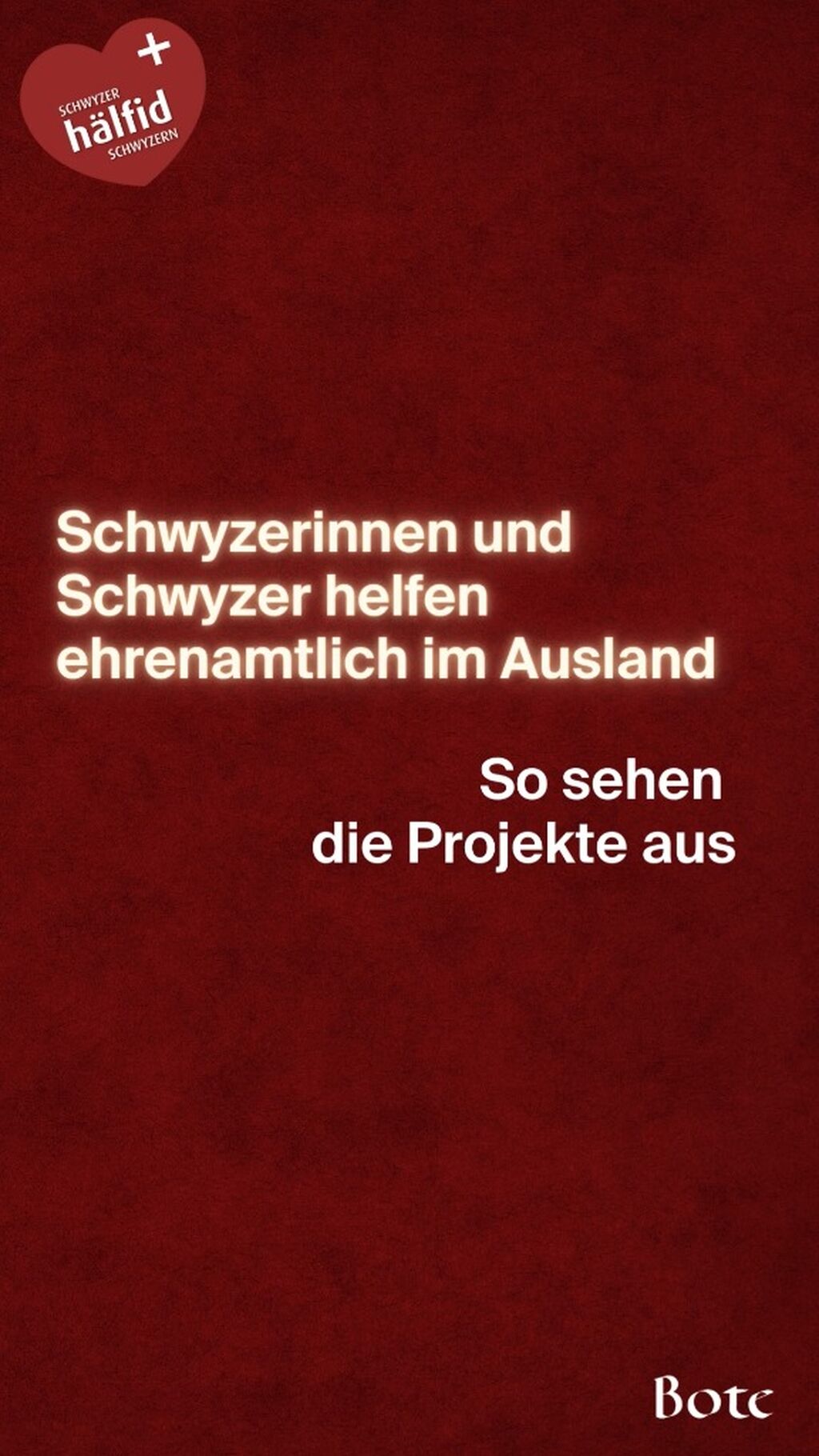 Weihnachtsaktion im Ausland